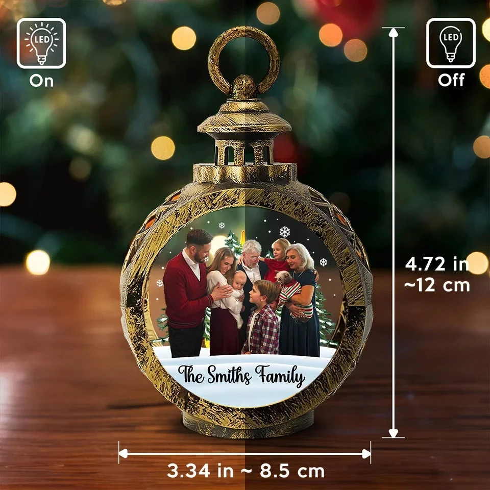 Custom Photo Home Is Where Our Story Begins - Family Personalized Custom Candlelight Lantern Ornament - Christmas Gift For Family Members 5 Custom Photo Home Is Where Our Story Begins - Family Personalized Custom Candlelight Lantern Ornament - Christmas Gift For Family Members - Image 5