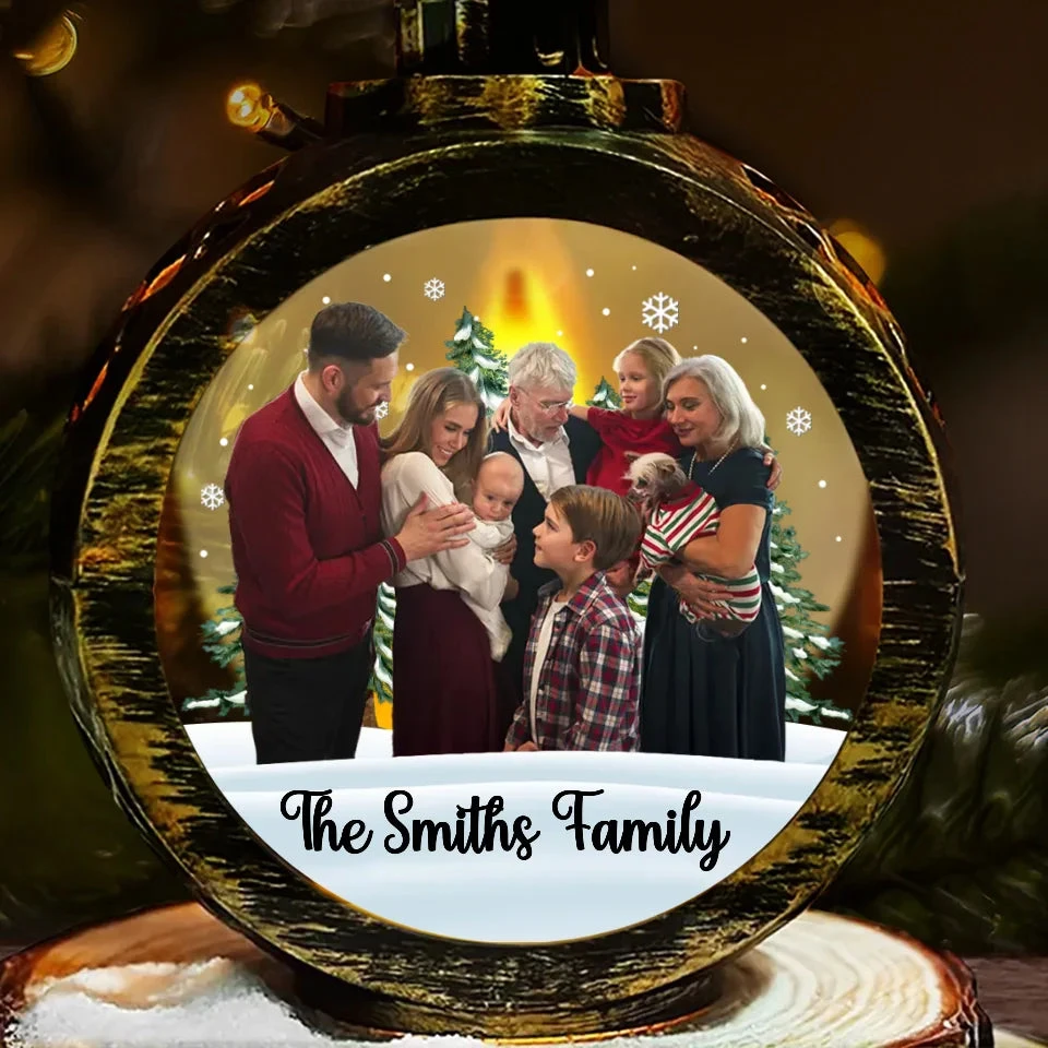 Custom Photo Home Is Where Our Story Begins - Family Personalized Custom Candlelight Lantern Ornament - Christmas Gift For Family Members 2 Custom Photo Home Is Where Our Story Begins - Family Personalized Custom Candlelight Lantern Ornament - Christmas Gift For Family Members - Image 2