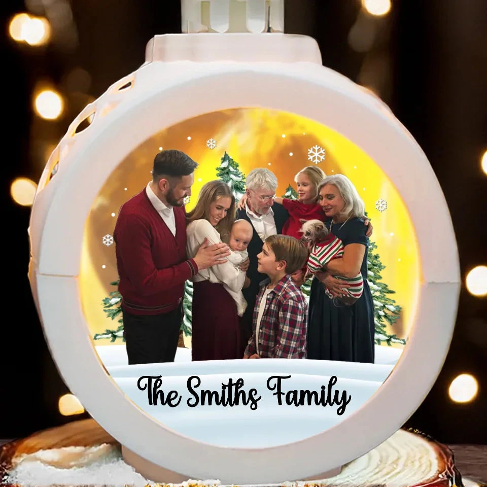 Custom Photo Home Is Where Our Story Begins - Family Personalized Custom Candlelight Lantern Ornament - Christmas Gift For Family Members 3 Custom Photo Home Is Where Our Story Begins - Family Personalized Custom Candlelight Lantern Ornament - Christmas Gift For Family Members - Image 3