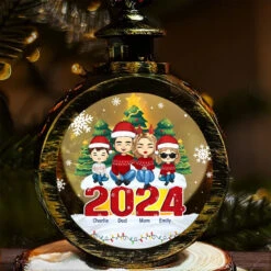 Keep Calm And Have A Merry Christmas - Family Personalized Custom Candlelight Lantern Ornament - Christmas Gift For Family Members