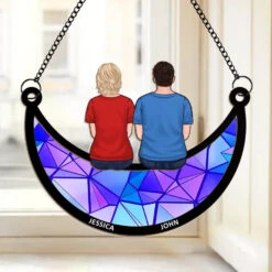 Friends Are The Siblings God Never Gave Us - Family Personalized Window Hanging Suncatcher Ornament - Christmas Gift For Family Members, Best Friends, BFF, Sisters