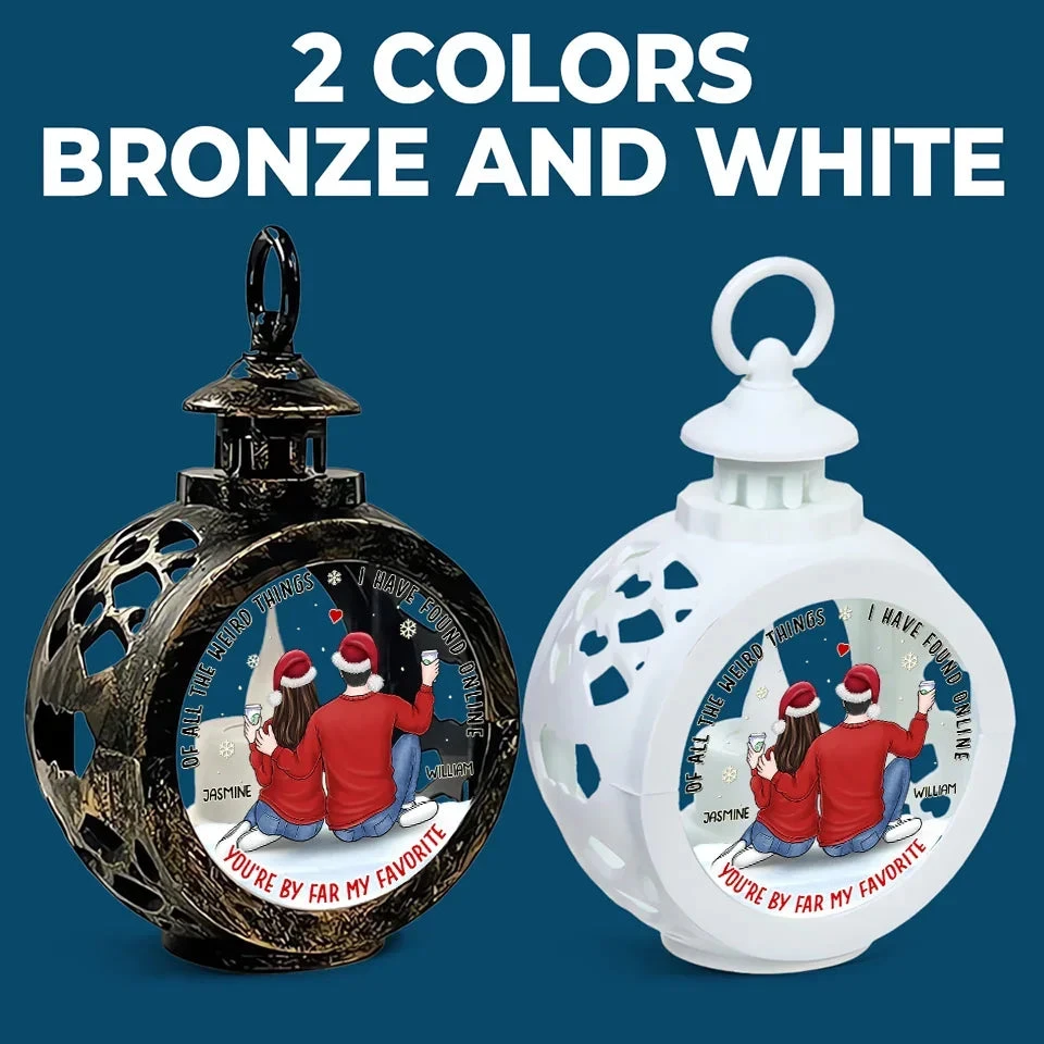 We Are Writing Our Love Story - Couple Personalized Custom Candlelight Lantern Ornament - Christmas Gift For Husband Wife, Anniversary 6 We Are Writing Our Love Story - Couple Personalized Custom Candlelight Lantern Ornament - Christmas Gift For Husband Wife, Anniversary - Image 6