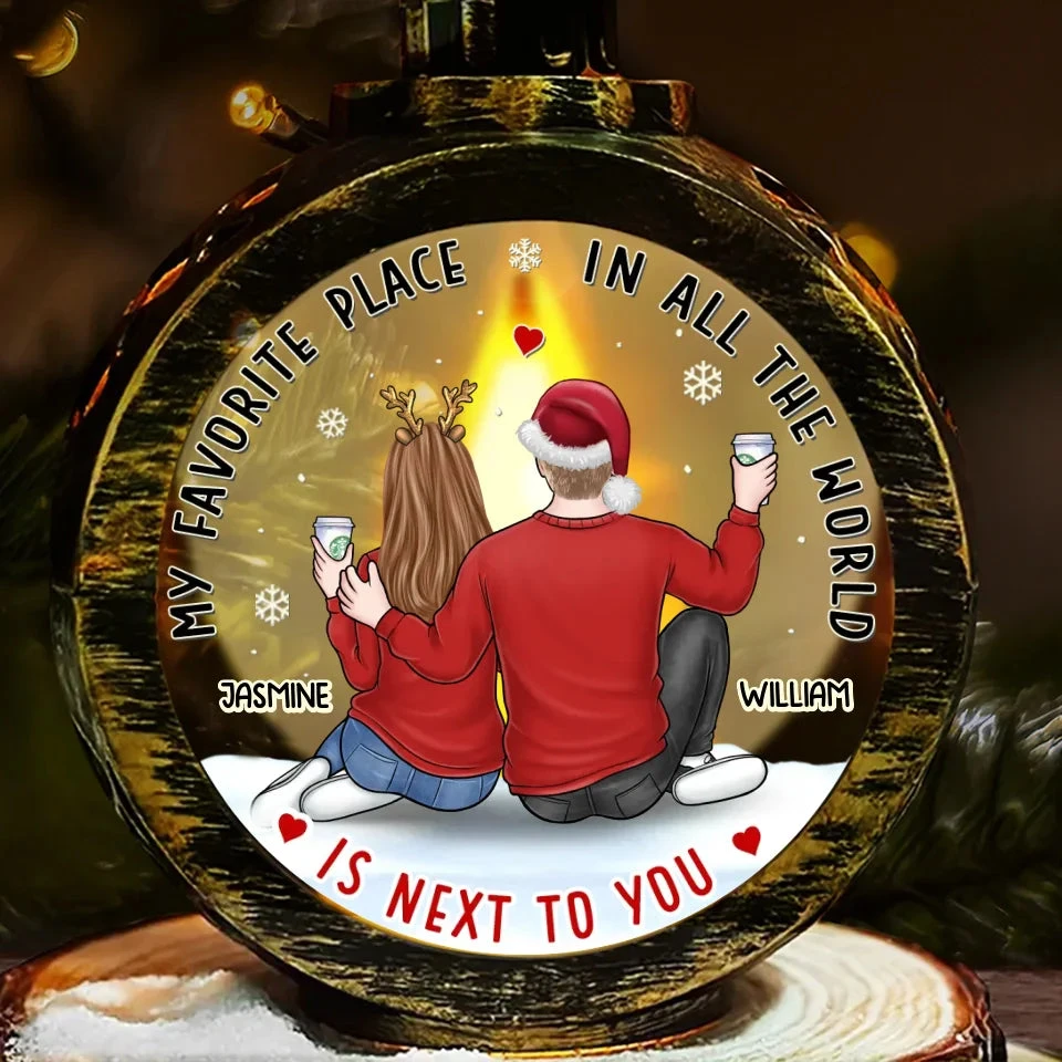 We Are Writing Our Love Story - Couple Personalized Custom Candlelight Lantern Ornament - Christmas Gift For Husband Wife, Anniversary 2 We Are Writing Our Love Story - Couple Personalized Custom Candlelight Lantern Ornament - Christmas Gift For Husband Wife, Anniversary - Image 2