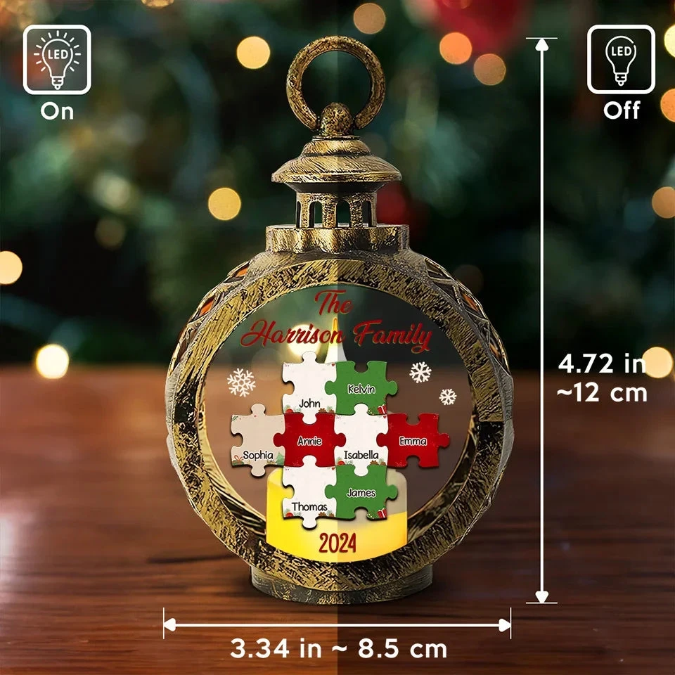 Lighting Up The Holiday Season - Family Personalized Custom Candlelight Lantern Ornament - Christmas Gift For Family Members 5 Lighting Up The Holiday Season - Family Personalized Custom Candlelight Lantern Ornament - Christmas Gift For Family Members - Image 5