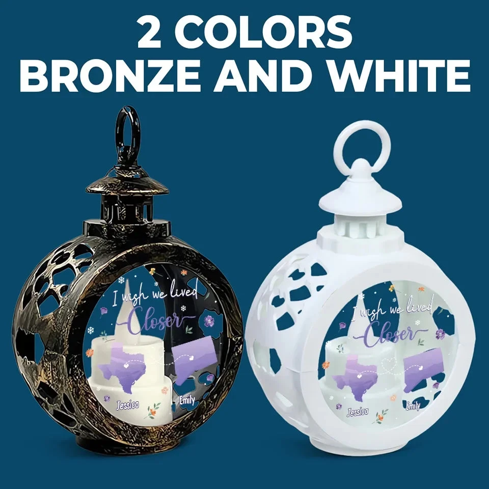 I Wish We Lived Closer - Bestie Personalized Custom Candlelight Lantern Ornament - Christmas Gift For Best Friends, BFF, Sisters 6 I Wish We Lived Closer - Bestie Personalized Custom Candlelight Lantern Ornament - Christmas Gift For Best Friends, BFF, Sisters - Image 6