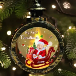 Custom Photo Tiny Hands, Big Christmas Magic - Family Personalized Custom Candlelight Lantern Ornament - Christmas Gift For Baby Kids, Newborn Baby, First Christmas 11 Custom Photo Tiny Hands, Big Christmas Magic - Family Personalized Custom Candlelight Lantern Ornament - Christmas Gift For Baby Kids, Newborn Baby, First Christmas -Pawfect House Store 6708ce9902569