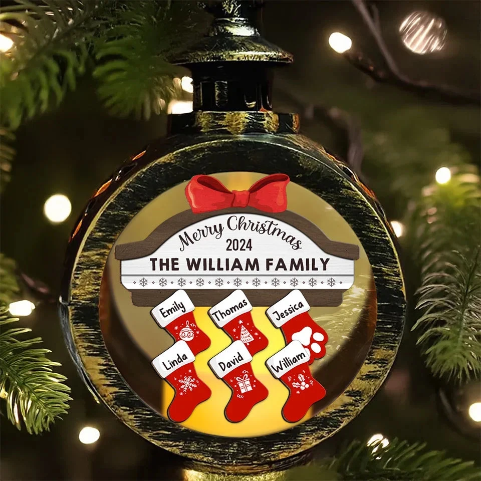 Have Yourself A Merry Little Christmas - Family Personalized Custom Candlelight Lantern Ornament - Christmas Gift For Family Members 4 Have Yourself A Merry Little Christmas - Family Personalized Custom Candlelight Lantern Ornament - Christmas Gift For Family Members - Image 4