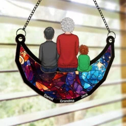 Your Love Is The Thread That Ties Our Family Together - Family Personalized Window Hanging Suncatcher - Gift For Grandma -Pawfect House Store 670deed59f536