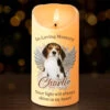 Custom Photo In Our Hearts, You Will Always Stay - Memorial Personalized Custom LED Candle - Sympathy Gift, Christmas Gift For Pet Owners, Pet Lovers