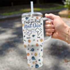 I Wish We Lived Closer - Bestie Personalized Custom 3D Inflated Effect Printed 40 Oz Stainless Steel Tumbler With Handle - Christmas Gift For Best Friends, BFF, Sisters 6 I Wish We Lived Closer - Bestie Personalized Custom 3D Inflated Effect Printed 40 Oz Stainless Steel Tumbler With Handle - Christmas Gift For Best Friends, BFF, Sisters -Pawfect House Store 67107b3ef214b