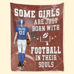 Passion First And Everything Will Fall Into Place - Family Personalized Custom Blanket - Gift For Family Members, Football Players, Football Lovers