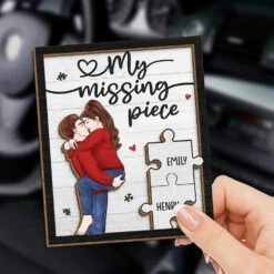 You Are My Missing Piece - Couple Personalized Custom Car Visor Clip - Christmas Gift For Husband Wife, Anniversary 6 You Are My Missing Piece - Couple Personalized Custom Car Visor Clip - Christmas Gift For Husband Wife, Anniversary -Pawfect House Store 6711bdc5c87e6