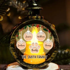 May You Experience A Magical Christmas - Family Personalized Custom Candlelight Lantern Ornament - Christmas Gift For Family Members