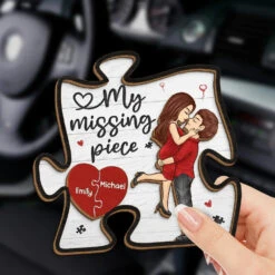 My Missing Piece - Couple Personalized Custom Car Visor Clip - Christmas Gift For Husband Wife, Anniversary 6 My Missing Piece - Couple Personalized Custom Car Visor Clip - Christmas Gift For Husband Wife, Anniversary -Pawfect House Store 6711f56cc6a86
