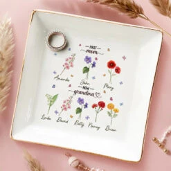 The Best Mom Get Promoted To Grandma - Family Personalized Custom Jewelry Dish - Gift For Mom, Grandma 7 The Best Mom Get Promoted To Grandma - Family Personalized Custom Jewelry Dish - Gift For Mom, Grandma -Pawfect House Store 6715e2c70257e