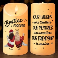 With You It's Always A Good Time - Bestie Personalized Custom LED Candle - Christmas Gift For Best Friends, BFF, Sisters