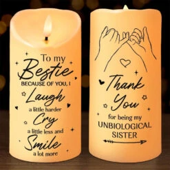 Forever Kind Of Friendship - Bestie Personalized Custom LED Candle - Christmas Gift For Best Friends, BFF, Sisters