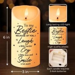 Forever Kind Of Friendship - Bestie Personalized Custom LED Candle - Christmas Gift For Best Friends, BFF, Sisters 7 Forever Kind Of Friendship - Bestie Personalized Custom LED Candle - Christmas Gift For Best Friends, BFF, Sisters -Pawfect House Store 6716f934e77ab