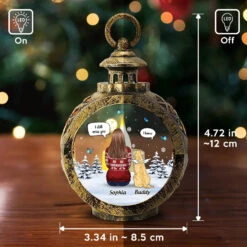 Furry Friends Fill Our Lives With Love - Memorial Personalized Custom Candlelight Lantern Ornament - Sympathy Gift, Christmas Gift For Pet Owners, Pet Lovers -Pawfect House Store 6717202837bf3