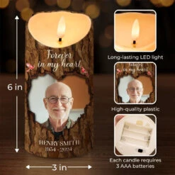 Custom Photo Your Life Was A Blessing To Us All - Memorial Personalized Custom LED Candle - Sympathy Gift, Christmas Gift For Family Members -Pawfect House Store 67177664cf83e