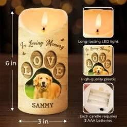 Custom Photo Light This Up And Know I'm Here - Memorial Personalized Custom LED Candle - Sympathy Gift, Christmas Gift For Family Members -Pawfect House Store 67177d34a2196