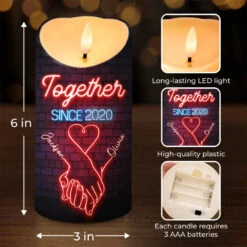 In Your Hand, I Found My Forever - Couple Personalized Custom LED Candle - Christmas Gift For Husband Wife, Anniversary 7 In Your Hand, I Found My Forever - Couple Personalized Custom LED Candle - Christmas Gift For Husband Wife, Anniversary -Pawfect House Store 6718441f2e8c1