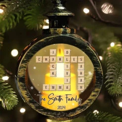 Family Is The Heartbeat Of Christmas - Family Personalized Custom Candlelight Lantern Ornament - Christmas Gift For Family Members -Pawfect House Store 67185efe508a1