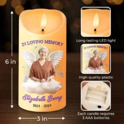 Custom Photo In Loving Memory - Memorial Personalized Custom LED Candle - Christmas Gift, Sympathy Gift, New Arrival Gift For Family Members 7 Custom Photo In Loving Memory - Memorial Personalized Custom LED Candle - Christmas Gift, Sympathy Gift, New Arrival Gift For Family Members -Pawfect House Store 671868725c21e