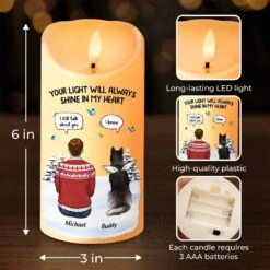 Forever In My Heart - Memorial Personalized Custom LED Candle - Christmas Gift, Sympathy Gift, New Arrival Gift For Pet Owners, Pet Lovers 7 Forever In My Heart - Memorial Personalized Custom LED Candle - Christmas Gift, Sympathy Gift, New Arrival Gift For Pet Owners, Pet Lovers -Pawfect House Store 67186a662678f