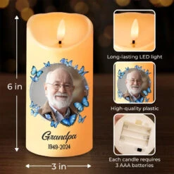 Custom Photo Your Life Was A Blessing, Your Memory A Treasure - Memorial Personalized Custom LED Candle - New Arrival, Christmas Gift, Sympathy Gift For Family Members 7 Custom Photo Your Life Was A Blessing, Your Memory A Treasure - Memorial Personalized Custom LED Candle - New Arrival, Christmas Gift, Sympathy Gift For Family Members -Pawfect House Store 67186bf76432e