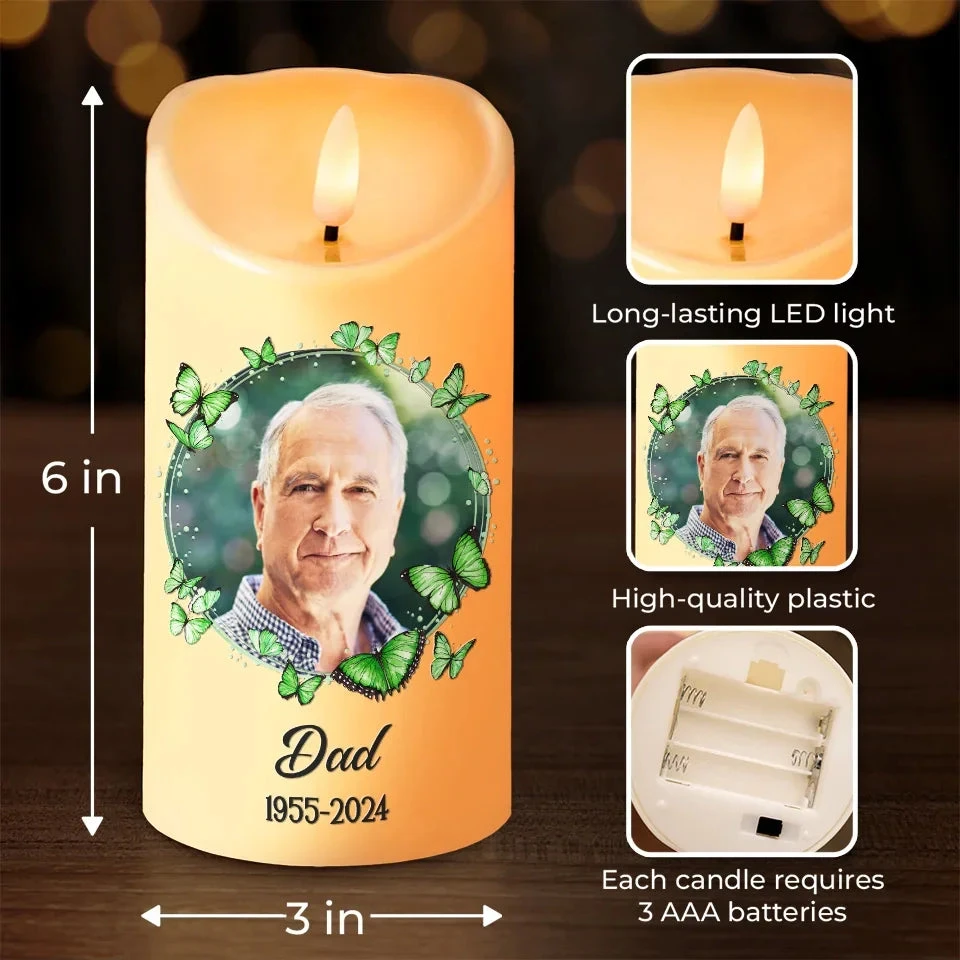 Custom Photo You Are Loved Beyond Words And Missed Beyond Measure - Memorial Personalized Custom LED Candle - New Arrival, Christmas Gift, Sympathy Gift For Family Members 4 Custom Photo You Are Loved Beyond Words And Missed Beyond Measure - Memorial Personalized Custom LED Candle - New Arrival, Christmas Gift, Sympathy Gift For Family Members - Image 4