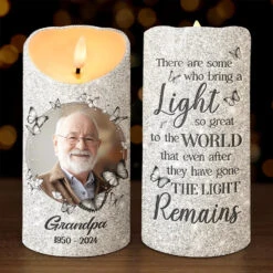 Custom Photo A Heart So Deeply Loved - Memorial Personalized Custom LED Candle - New Arrival, Sympathy Gift, Christmas Gift For Family Members