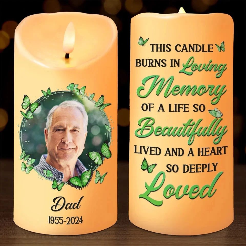 Custom Photo You Are Loved Beyond Words And Missed Beyond Measure - Memorial Personalized Custom LED Candle - New Arrival, Christmas Gift, Sympathy Gift For Family Members 1 Custom Photo You Are Loved Beyond Words And Missed Beyond Measure - Memorial Personalized Custom LED Candle - New Arrival, Christmas Gift, Sympathy Gift For Family Members