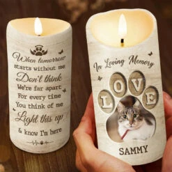 Custom Photo Forever Missed - Memorial Personalized Custom LED Candle - Sympathy Gift, Christmas Gift, New Arrival Gift For Pet Owners, Pet Lovers -Pawfect House Store 6718700ff2c56