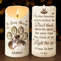 Custom Photo Forever Missed - Memorial Personalized Custom LED Candle - Sympathy Gift, Christmas Gift, New Arrival Gift For Pet Owners, Pet Lovers