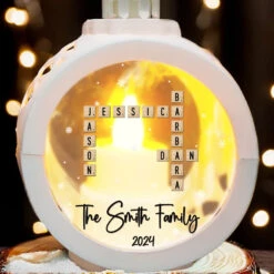 Family Is The Heartbeat Of Christmas - Family Personalized Custom Candlelight Lantern Ornament - Christmas Gift For Family Members -Pawfect House Store 67188458d21da