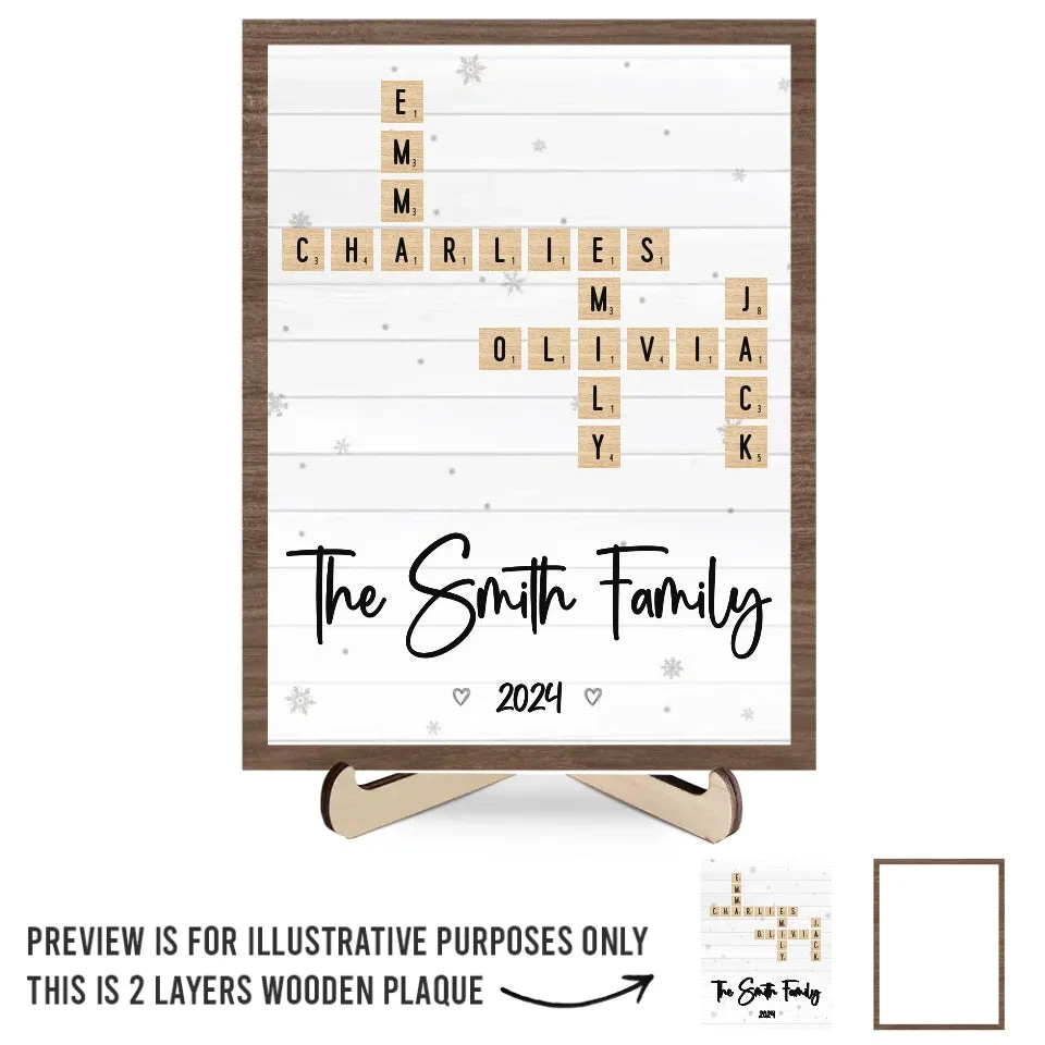 The Warmth Of Family Gatherings - Family Personalized Custom 2-Layered Wooden Plaque With Stand - Christmas Gift For Family Members 2 The Warmth Of Family Gatherings - Family Personalized Custom 2-Layered Wooden Plaque With Stand - Christmas Gift For Family Members - Image 2
