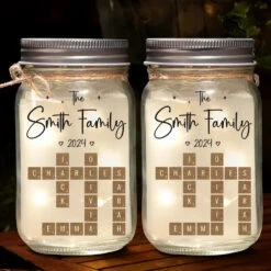 Family Is Where Love Is Endless - Family Personalized Custom Mason Jar Light - Christmas Gift For Family Members -Pawfect House Store 6718cf3ca6b64