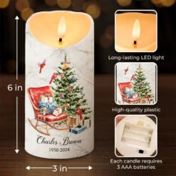 Feeling The Spirit Of Our Loved Ones Around Us - Memorial Personalized Custom LED Candle - Sympathy Gift, Christmas Gift For Family Members -Pawfect House Store 6719ade021673