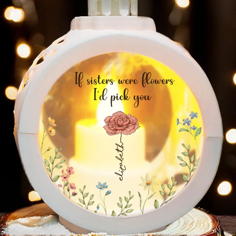 Sisters Are Different Flowers From The Same Garden - Bestie Personalized Custom Candlelight Lantern Ornament - Christmas Gift For Best Friends, BFF, Sisters 3 Sisters Are Different Flowers From The Same Garden - Bestie Personalized Custom Candlelight Lantern Ornament - Christmas Gift For Best Friends, BFF, Sisters - Image 3