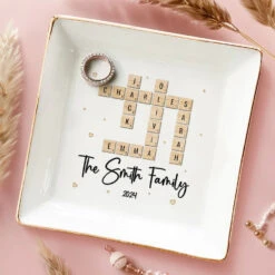 A Family That Sticks Together Shines Together - Family Personalized Custom Jewelry Dish - Gift For Family Members -Pawfect House Store 6719df0b5db4b