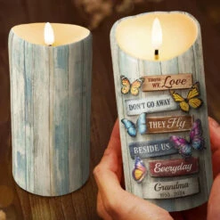 Your Spirit Continues To Inspire - Memorial Personalized Custom LED Candle - Christmas Gift, Sympathy Gift For Family Members -Pawfect House Store 671b11111da6a