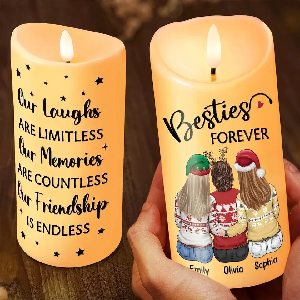 Thank You For Being My Sista - Bestie Personalized Custom LED Candle - Christmas Gift For Best Friends, BFF, Sisters 3 Thank You For Being My Sista - Bestie Personalized Custom LED Candle - Christmas Gift For Best Friends, BFF, Sisters - Image 3