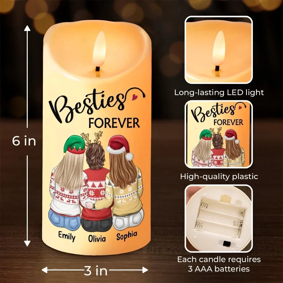 Thank You For Being My Sista - Bestie Personalized Custom LED Candle - Christmas Gift For Best Friends, BFF, Sisters 4 Thank You For Being My Sista - Bestie Personalized Custom LED Candle - Christmas Gift For Best Friends, BFF, Sisters - Image 4