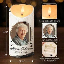 Custom Photo Your Love Will Always Be Our Guide - Memorial Personalized Custom LED Candle - Sympathy Gift, Christmas Gift For Family Members -Pawfect House Store 671b46701a96a