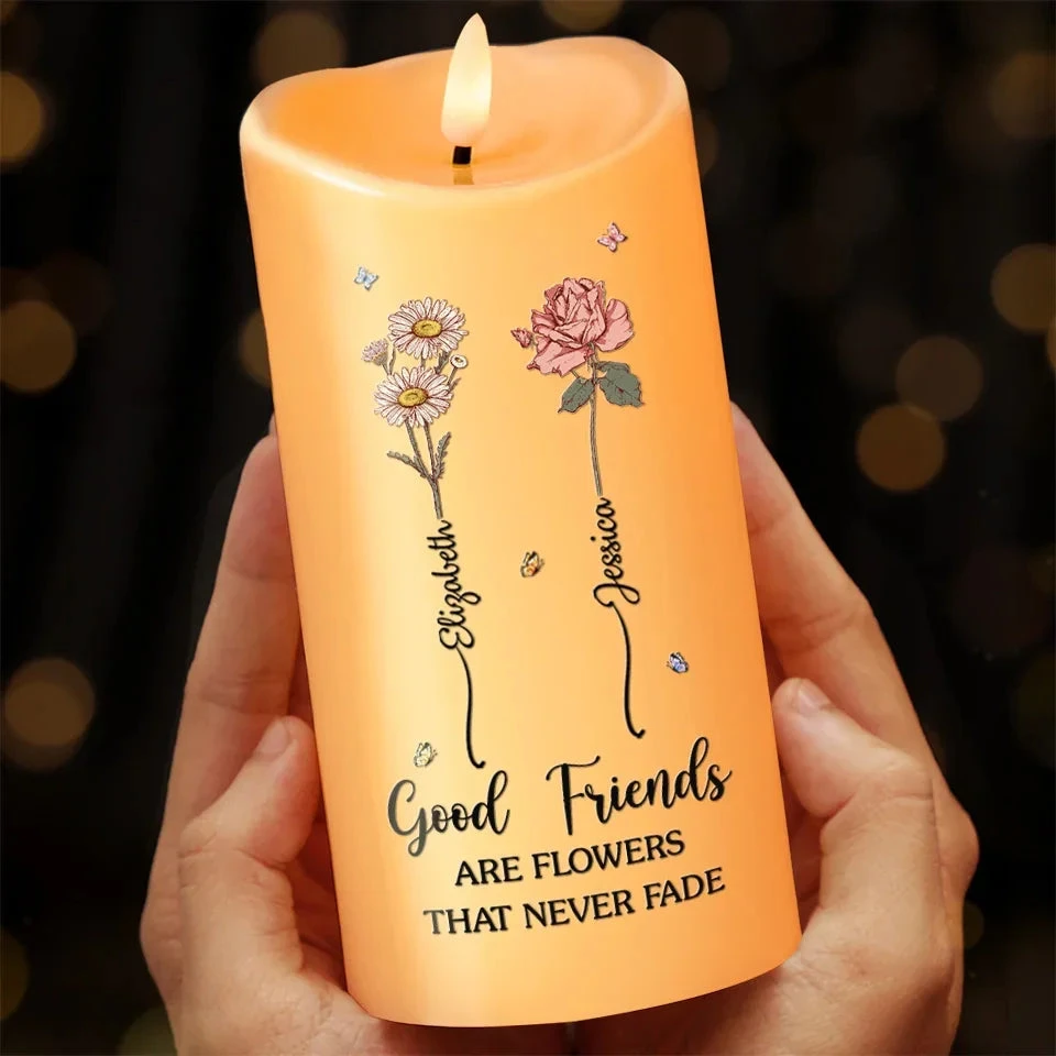 If Friendship Were A Garden, You’d Be My Favorite Flower - Bestie Personalized Custom LED Candle - Christmas Gift For Best Friends, BFF, Sisters 3 If Friendship Were A Garden, You’d Be My Favorite Flower - Bestie Personalized Custom LED Candle - Christmas Gift For Best Friends, BFF, Sisters - Image 3