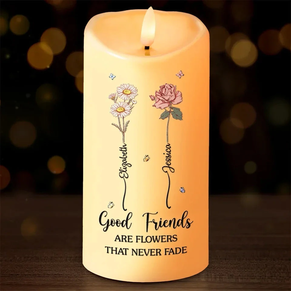 If Friendship Were A Garden, You’d Be My Favorite Flower - Bestie Personalized Custom LED Candle - Christmas Gift For Best Friends, BFF, Sisters 1 If Friendship Were A Garden, You’d Be My Favorite Flower - Bestie Personalized Custom LED Candle - Christmas Gift For Best Friends, BFF, Sisters