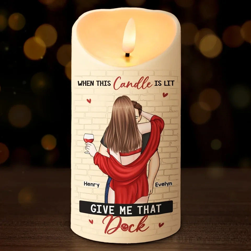 Our Love Is Like A Candle Flame - Couple Personalized Custom LED Candle - Christmas Gift For Husband Wife, Anniversary 1 Our Love Is Like A Candle Flame - Couple Personalized Custom LED Candle - Christmas Gift For Husband Wife, Anniversary