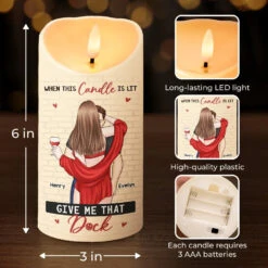 Our Love Is Like A Candle Flame - Couple Personalized Custom LED Candle - Christmas Gift For Husband Wife, Anniversary 7 Our Love Is Like A Candle Flame - Couple Personalized Custom LED Candle - Christmas Gift For Husband Wife, Anniversary -Pawfect House Store 671b59dad024b