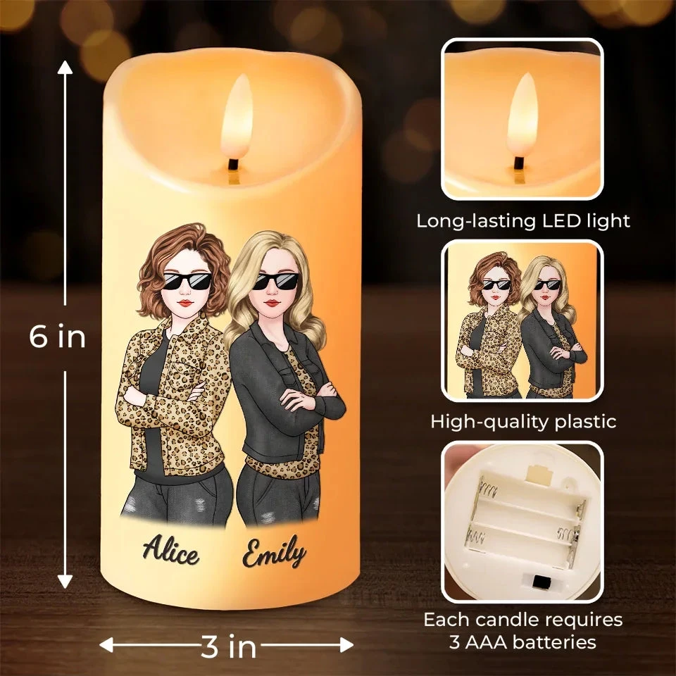You Makes Our Friendship So Special - Bestie Personalized Custom LED Candle - Christmas Gift For Best Friends, BFF, Sisters 4 You Makes Our Friendship So Special - Bestie Personalized Custom LED Candle - Christmas Gift For Best Friends, BFF, Sisters - Image 4